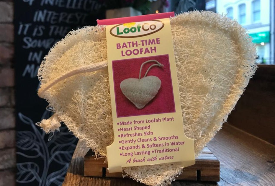 LoofCo Bath Time Heart Loofah