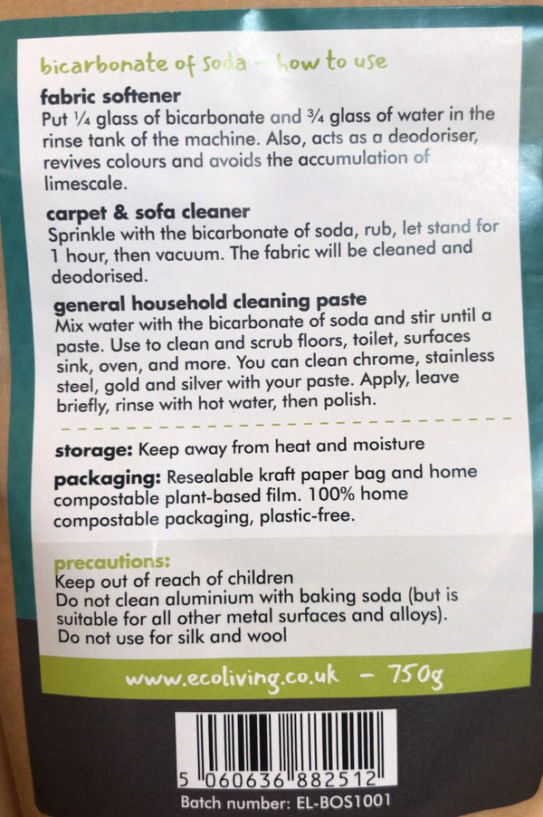 Bicarbonate of Soda 750g- Eco Living