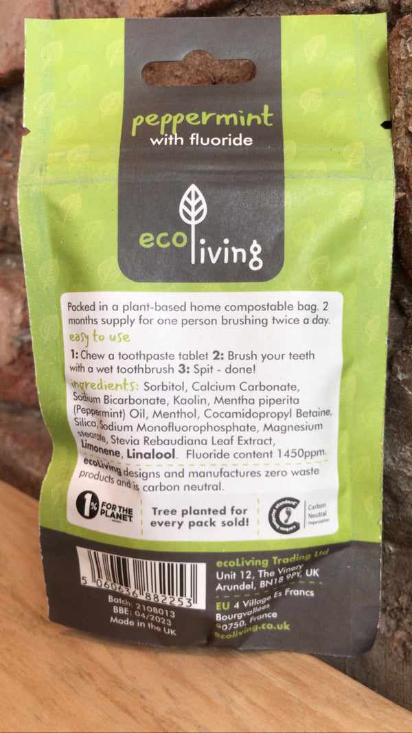 Refill fluoride toothpaste tablets (125 tablets)