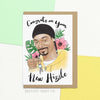 Sketchy Print Card- Congrats on your new hizzle