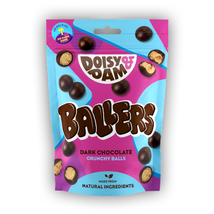 D&D Ballers - Dark chocolate crunchy balls (price per 100gr)