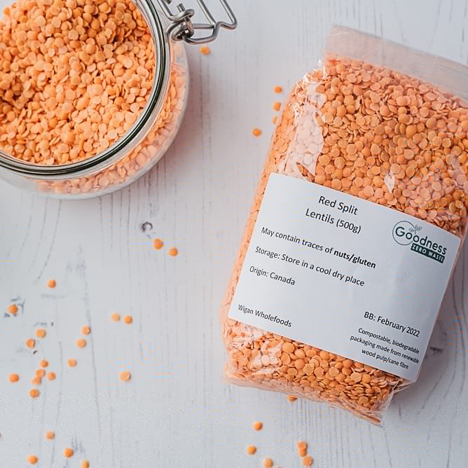 Red Lentils (price per 100g)