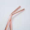 Copper Angled Drinking Straw - per straw